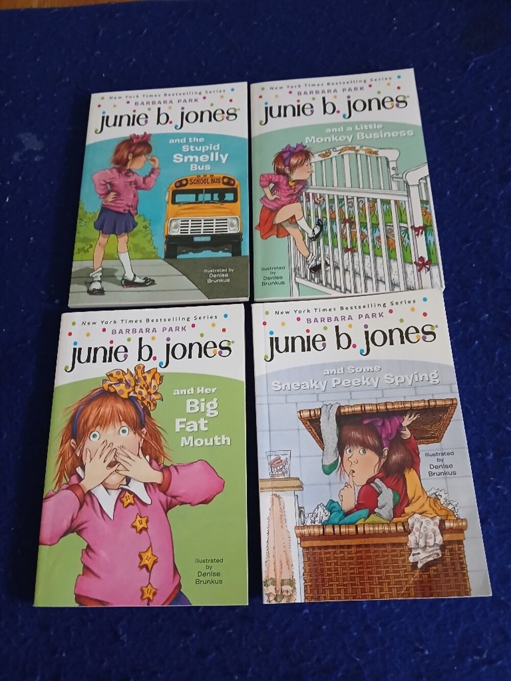 Junie b Jones # 1 - 4 by Barbara Park x 4